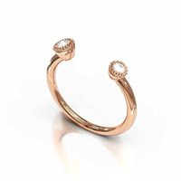 Anneau Golay Femme in Or rosé Diamante 0.16 Ct GANE056DIO3 - GANE056DIO3